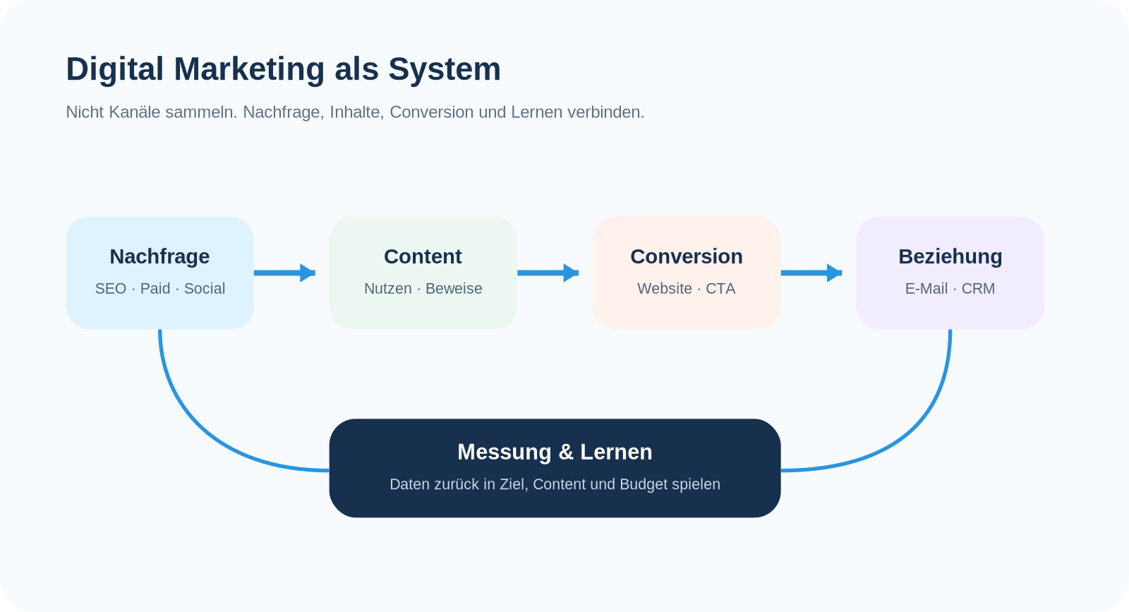 Praxisgrafik zu «Digital Marketing System».